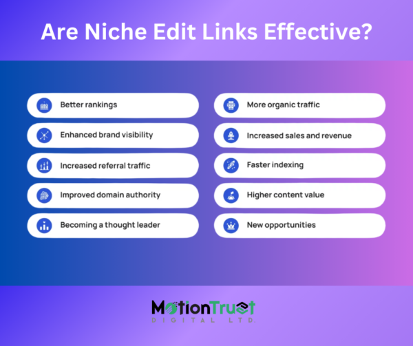 Are Niche Edit Links Effective